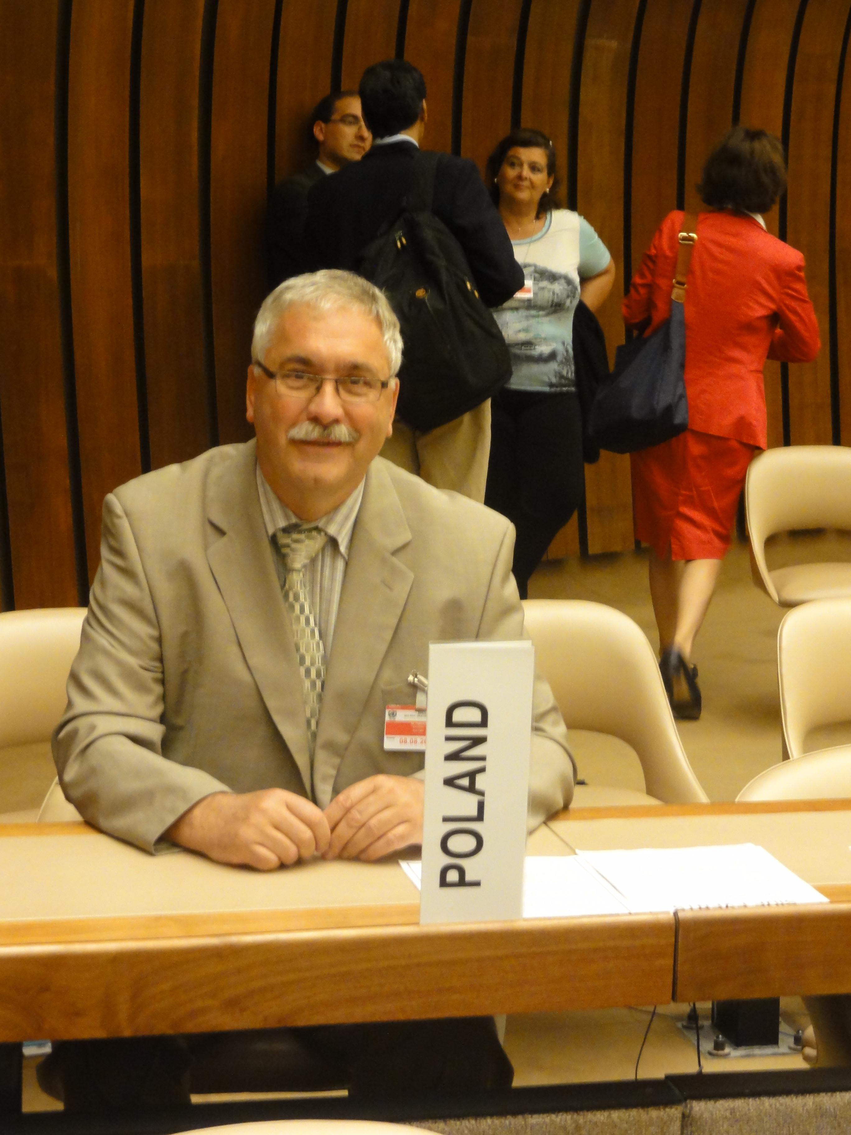 Prof. R. Slomski representing IAP at the BWC in Geneva, August 2014