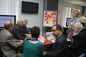 IAP Project Director, Tracey Elliott, leads workshop participants in discussing how individual national academies can help implement the SDGs.