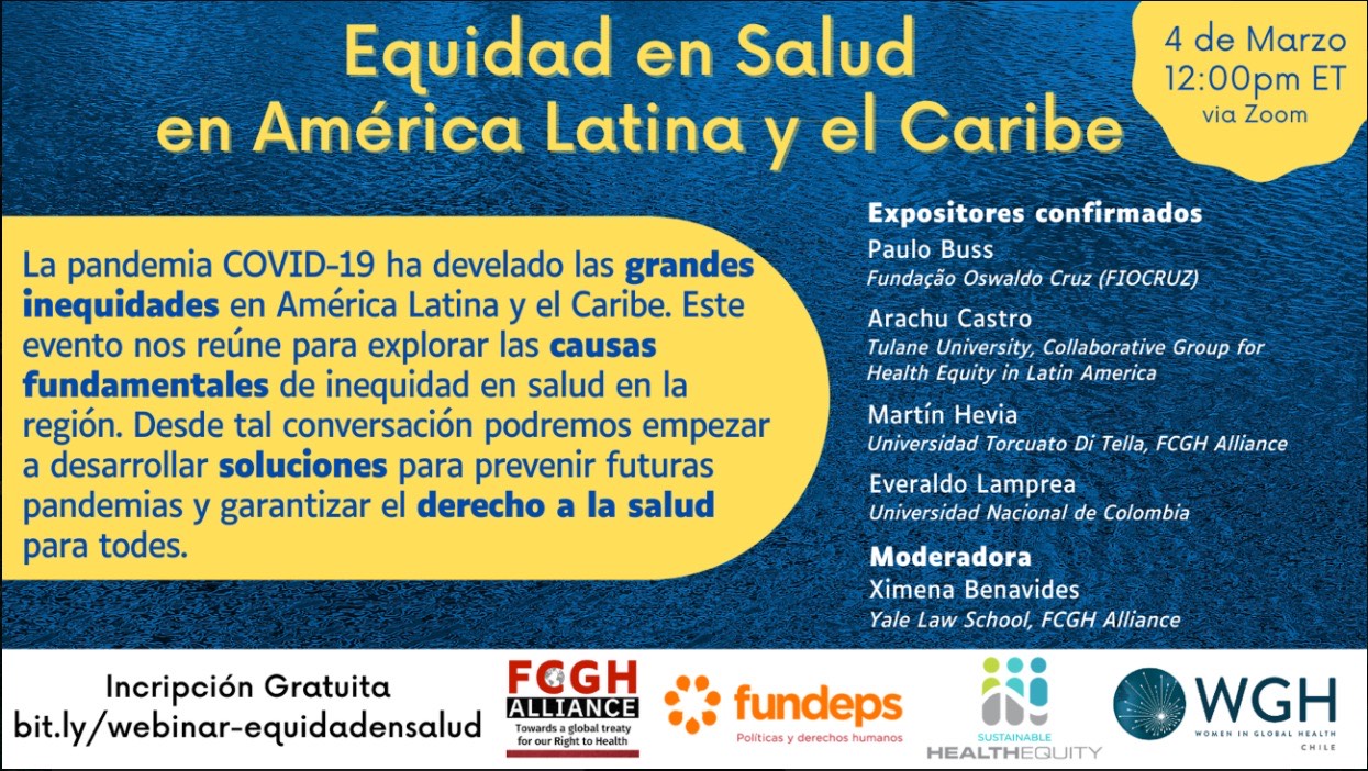 Webinar: Equidad en Salud en América Latina y el Caribe 