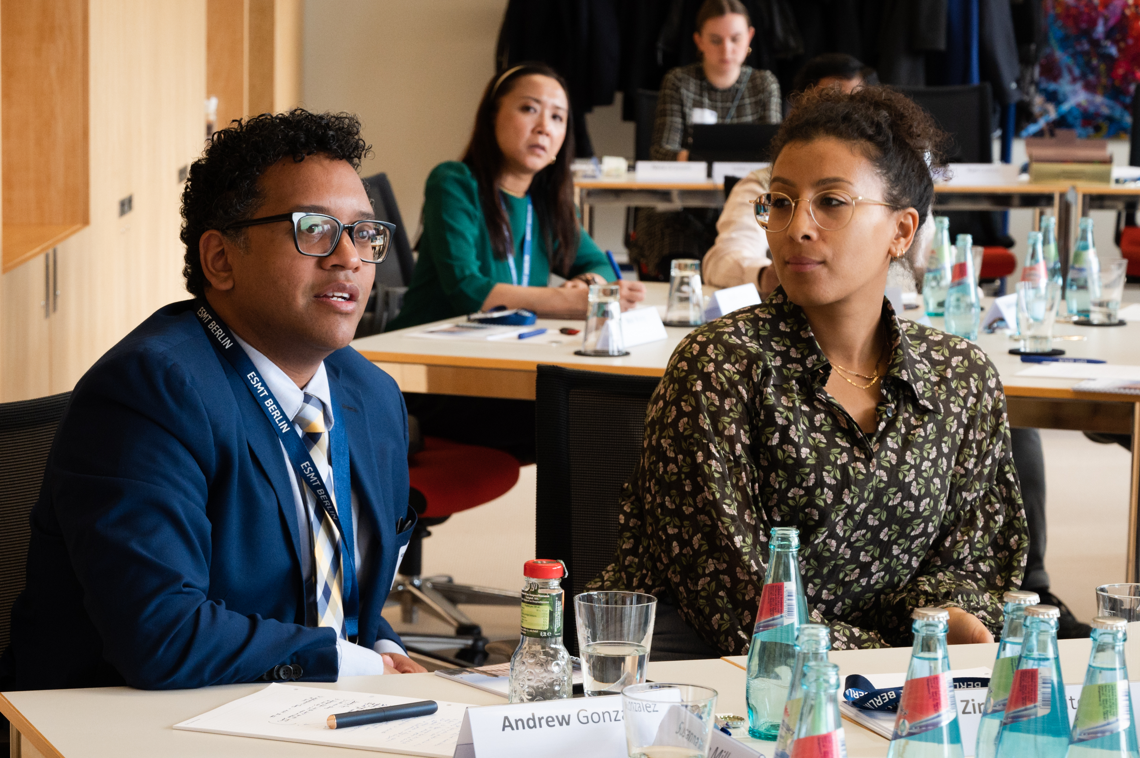 Andrew Gonzalez (left) and Zineb Ez-Zaitouni (photo: G. Ortolani/IAP)