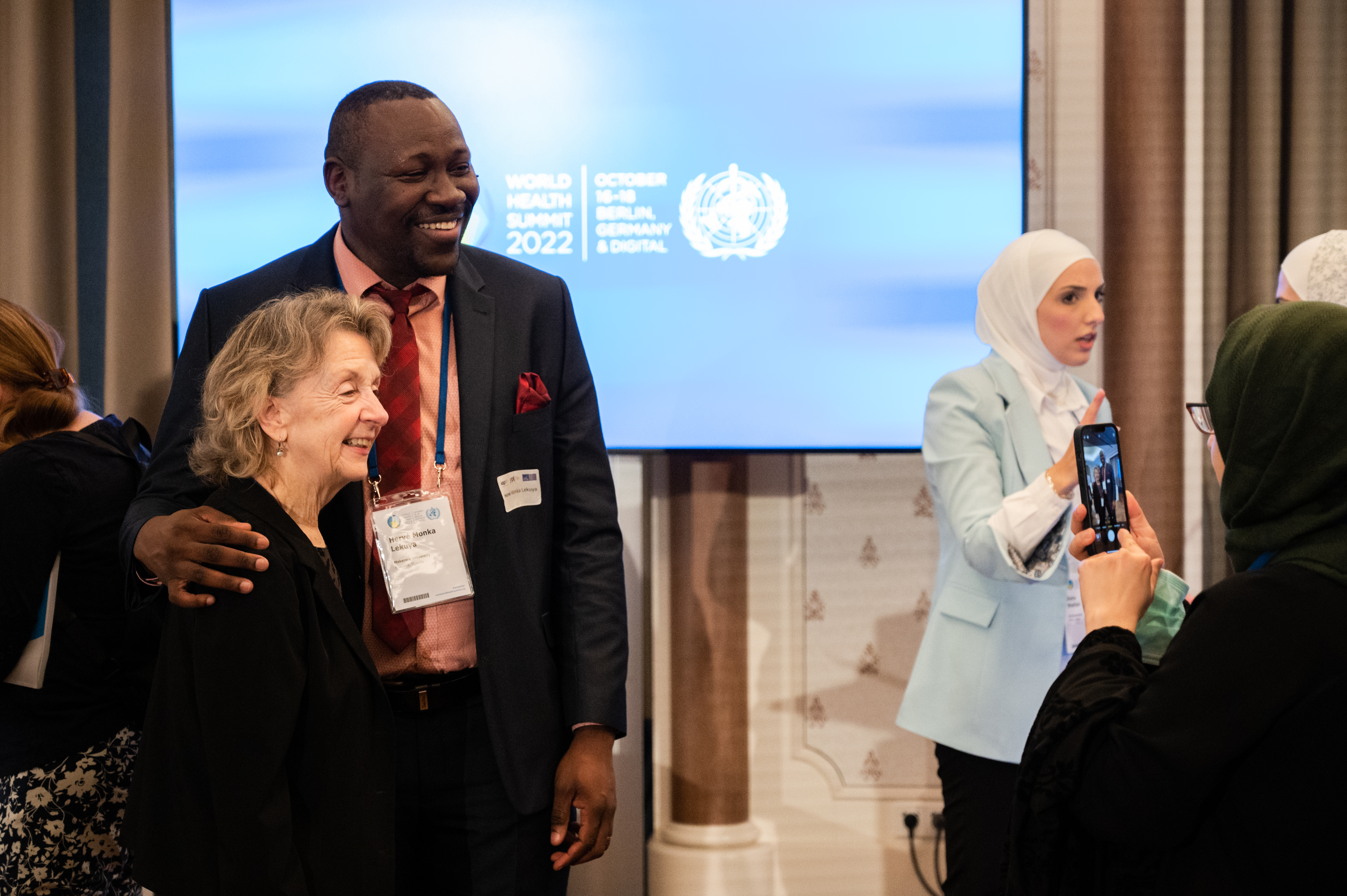 Jo Boufford (left) and Herve Monka Lekuya (photo: G. Ortolani/IAP)