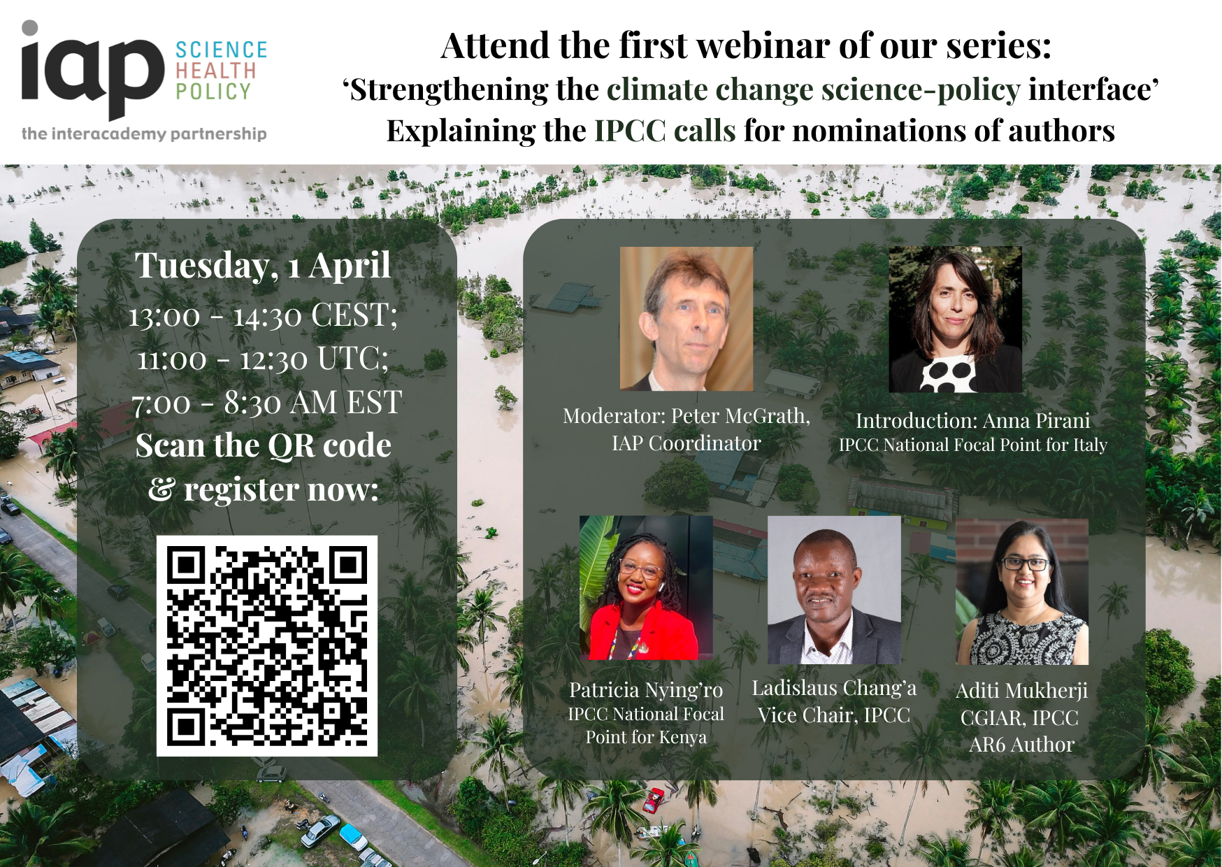 IPCC webinar speakers