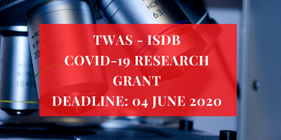  TWAS and IsDB launch COVID-19 research grant