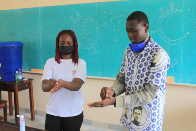 Students in Benin learn how to fight COVID-19
