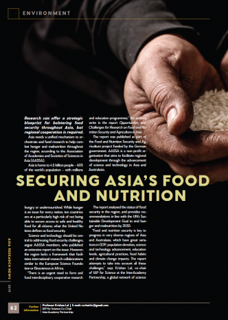 Securing Asia's food and nutrition cover