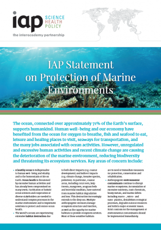 IAP Statement on Protection of Marine Environments