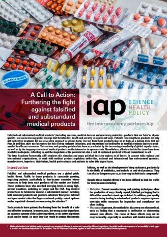 A Call to Action: Furthering the fight against falsified and substandard medical products