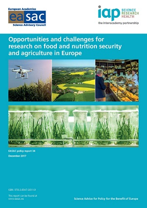 Opportunities and Challenges for Research on Food and Nutrition Security and Agriculture in Europe Report Cover