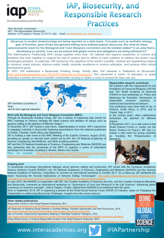 IAP poster on Biosecurity and Responsible Research Practices-cover