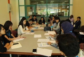 Discussion group at the UTC, Kuching, January 2016