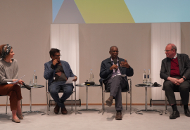 Rania Kosti (IAP Executive Director), Saroj Jayasinghe, Kefa Otiye, Cristoph Markschies