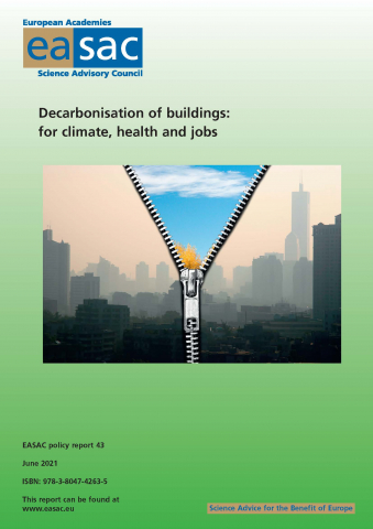Cover EASAC Report Decarbonisation of Buildings