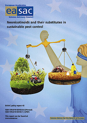 Neonicotinoids and their substitutes in sustainable pest control EASAC report cover