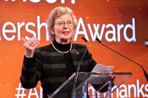 The Honorable Mary Robinson gave the keynote address at the Triennial Conference of the InterAcademy Partnership (IAP) and the Worldwide Meeting of the Young Academies, which took place in Arizona, USA, 1-3 November 2022