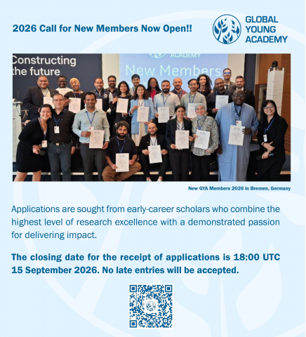Global Young Academy opens call for new members for 2027 cohort