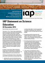 IAP Statement on Science Education Cover