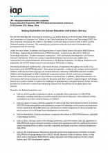 Beijing Declaration, IAP Science Education Programme (SEP)