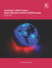 Investing in a Better Future: Higher Education and Post-COVID Canada