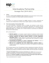 InterAcademy Partnership Strategic Plan (2019-2021)