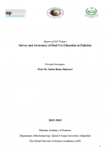Survey and Awareness of Dual Use Education in Pakistan
