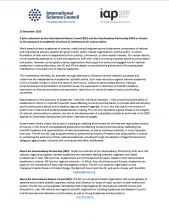 ISC-IAP joint statement on the independence of academies