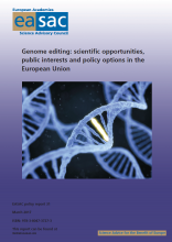 genome editing: scientific opportunities cover