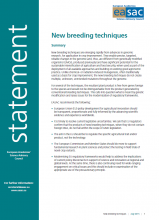 New Breeding Techniques Cover