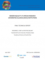 Gender equality at African Research Universities Alliance cover