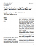 The InterAcademy Partnership's Young Physician Leaders: A Leadership Training and Networking Program