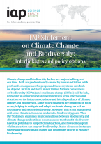 IAP Statement on Climate Change and Biodiversity: Interlinkages and policy options